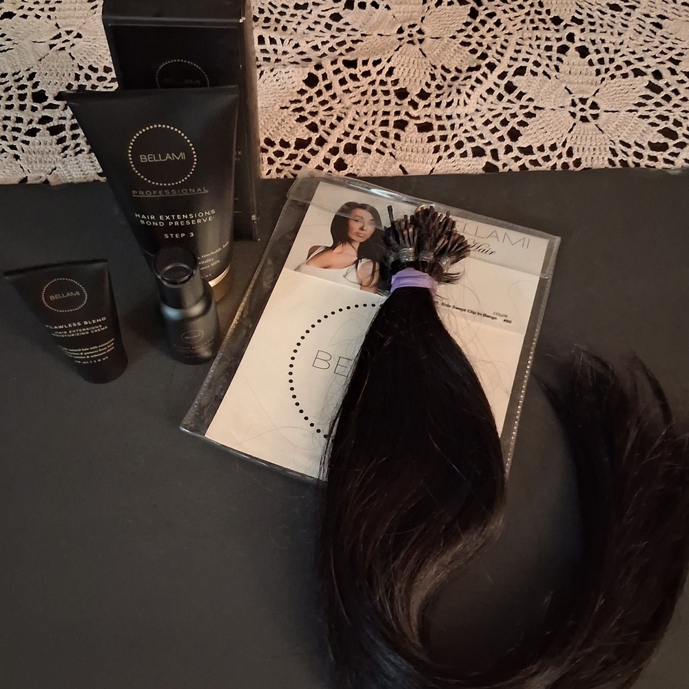 Bellami Black Hair Extension Set